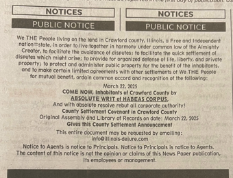 Crawford County Notice